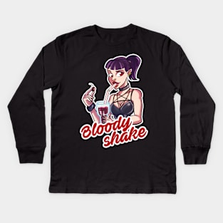 Bloody Shake Kids Long Sleeve T-Shirt